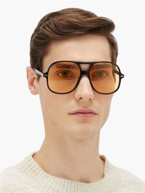 gucci yellow acetate sunglasses|Gucci 58mm polarized aviator sunglasses.